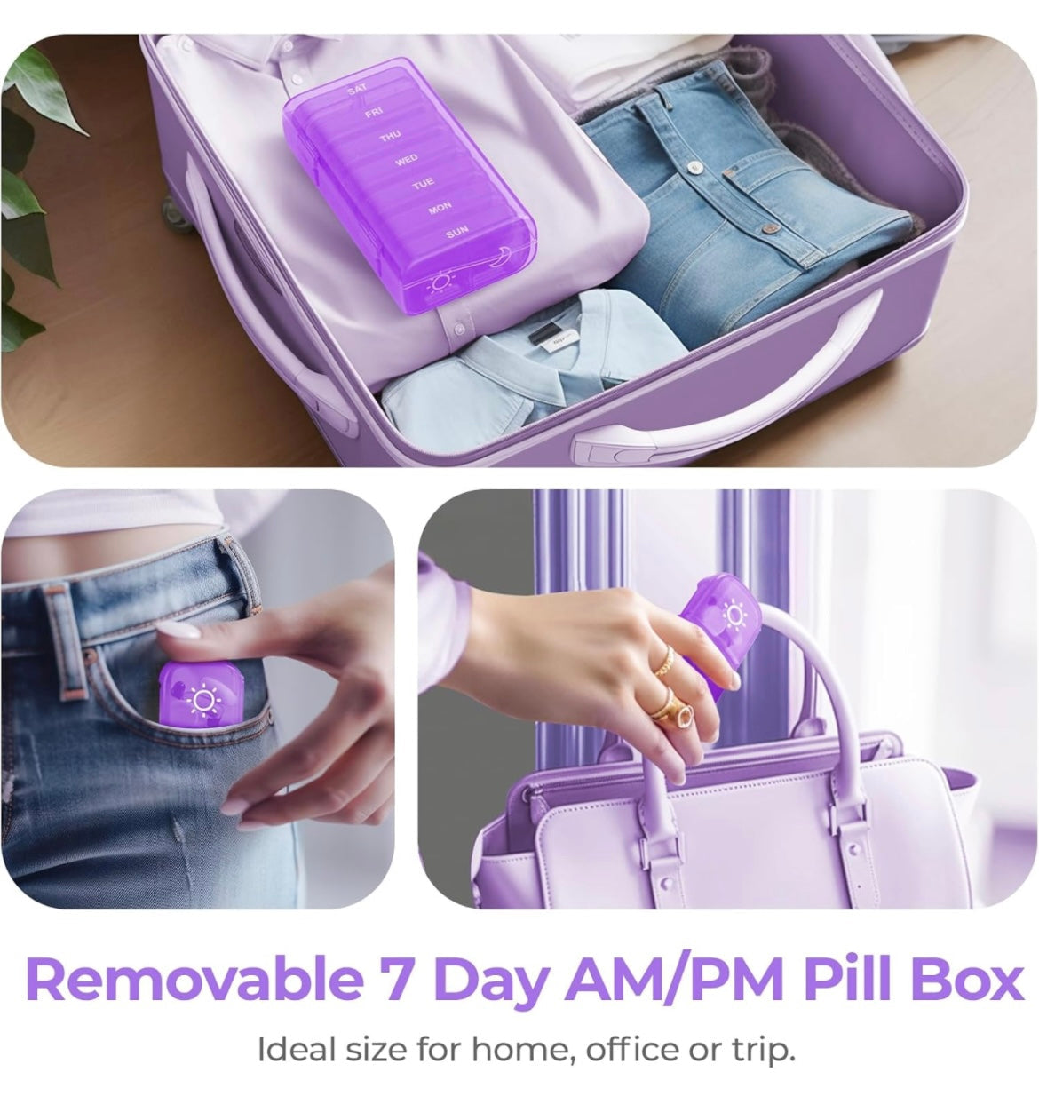 Weekly Pill Organizer Box