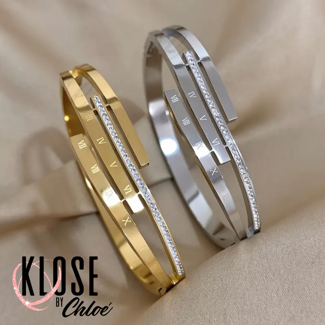 KING Men's Roman Numeral Bangle