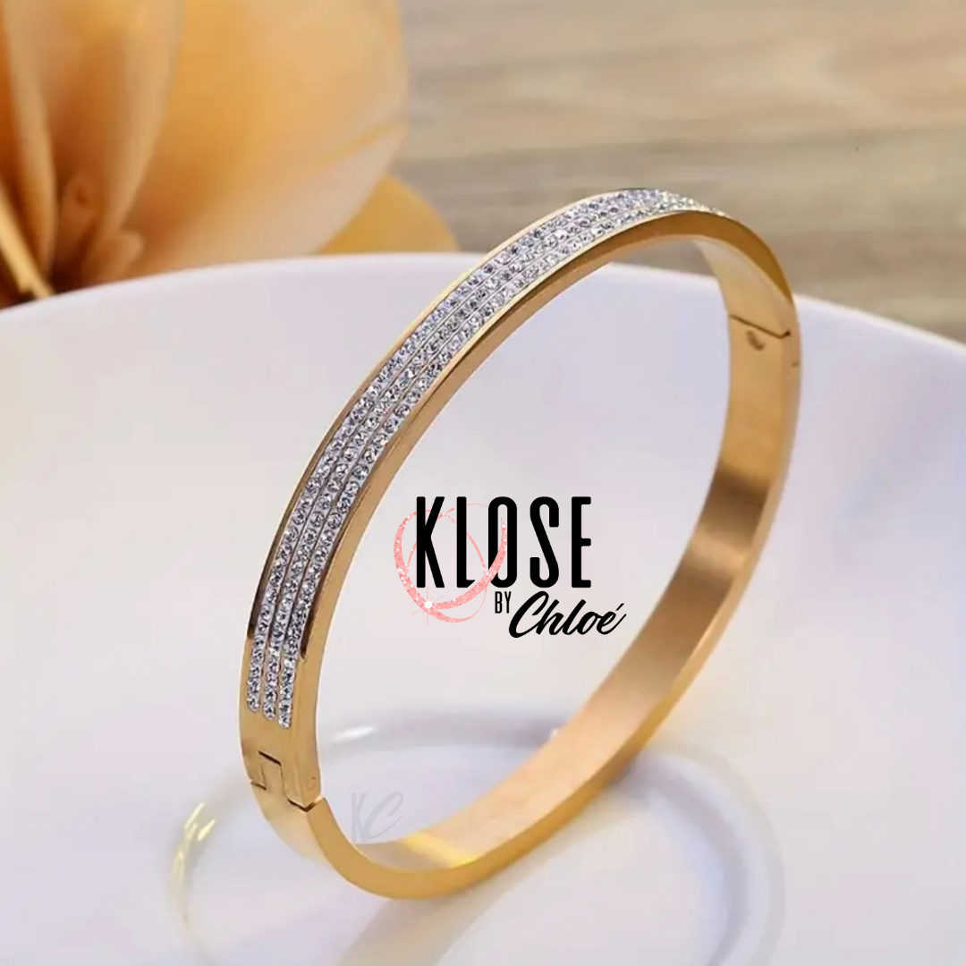 SHERONE Half Diamond Bangle