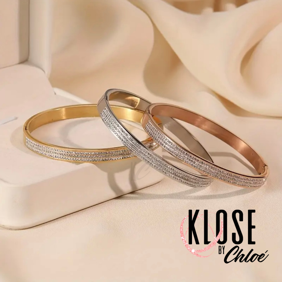SHERONE Half Diamond Bangle