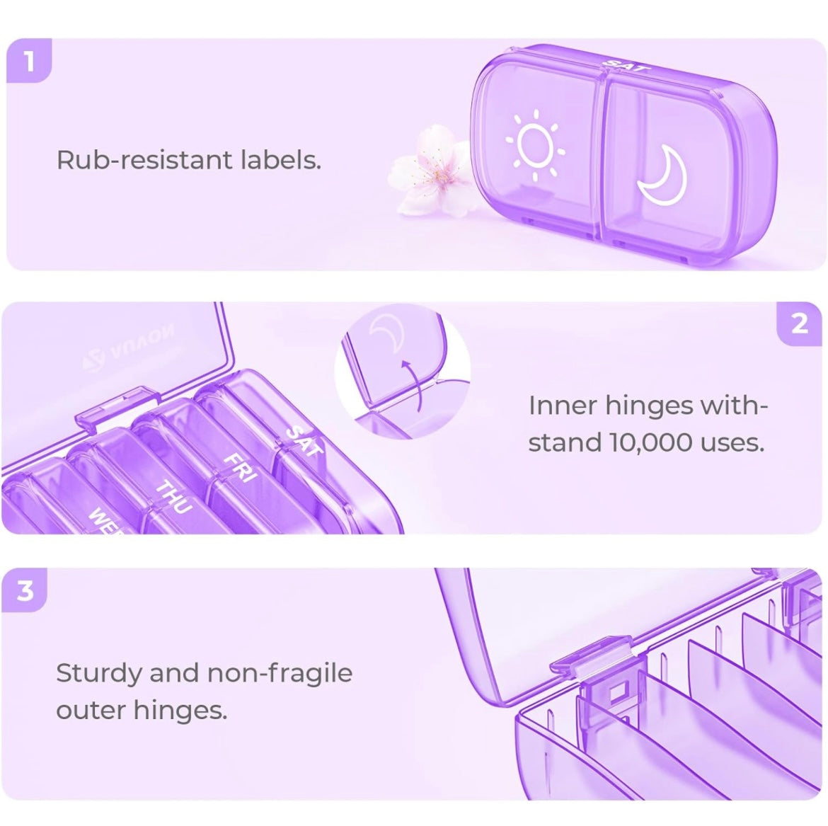 Weekly Pill Organizer Box
