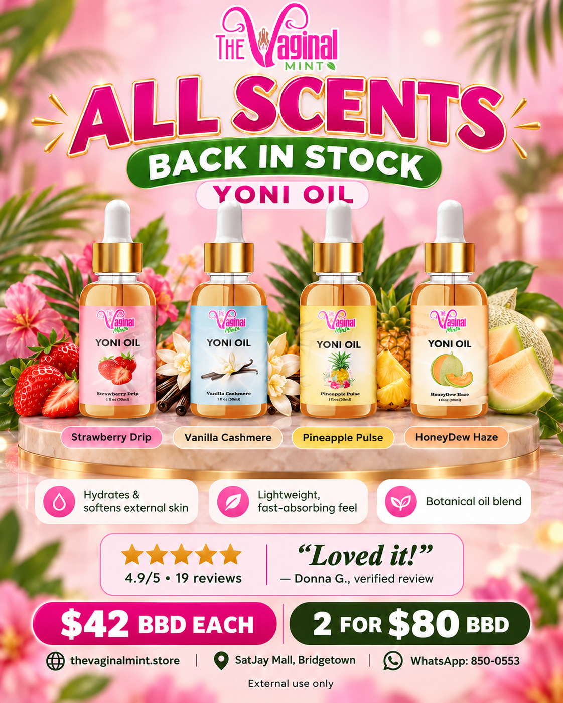 Yoni Oil Bundle - Any 2 for $80
