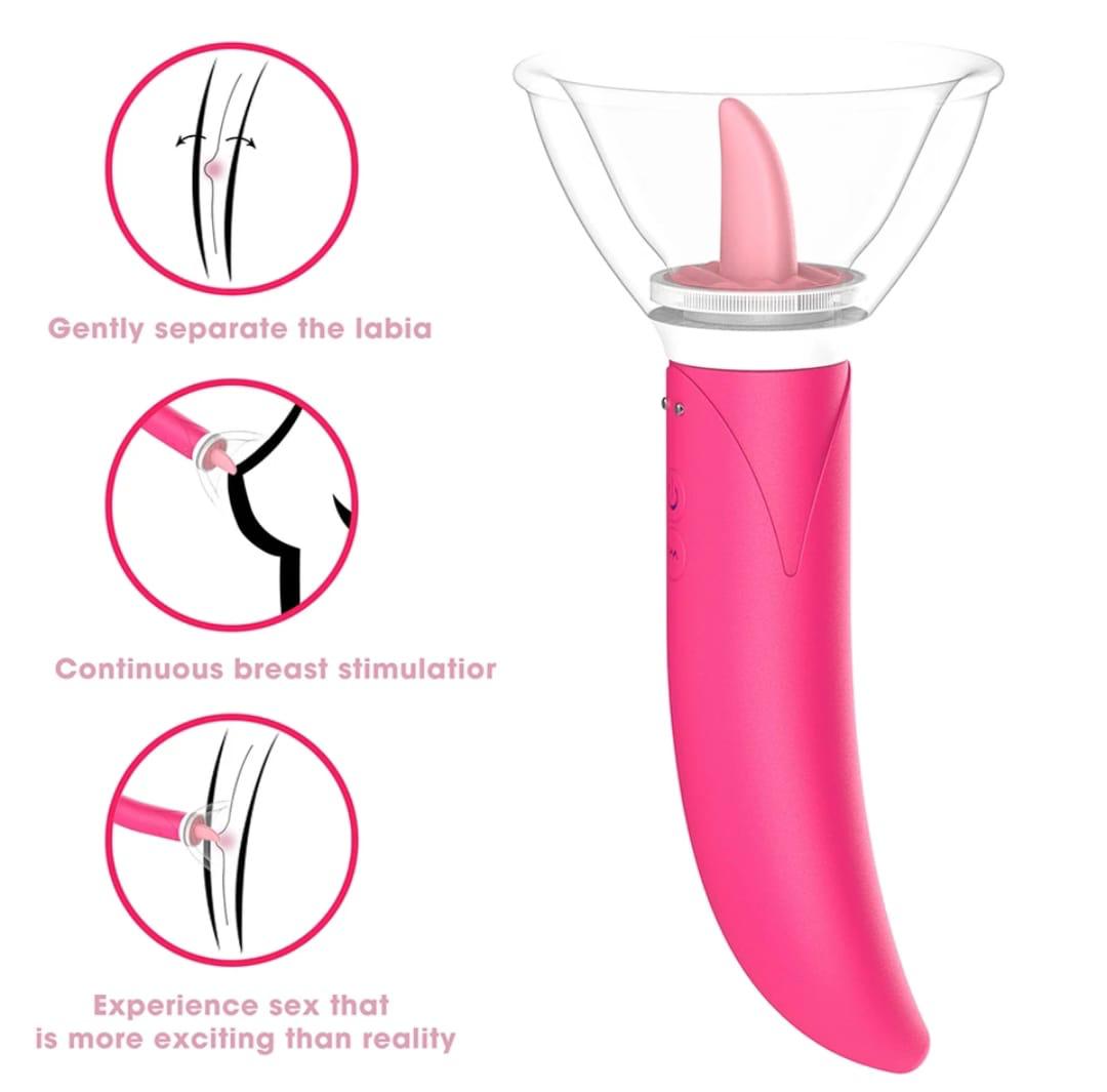Vibrator + Tongue Massager