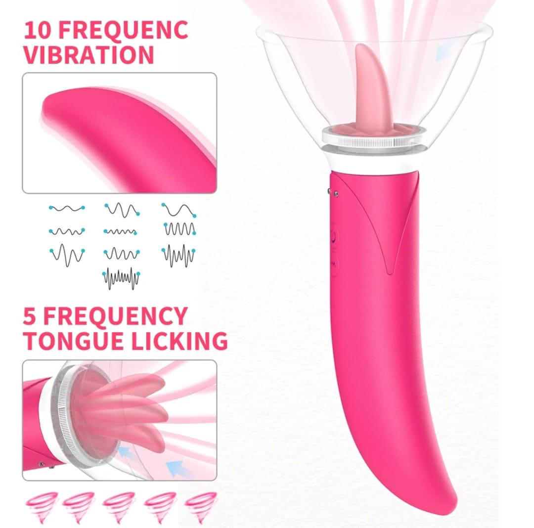 Vibrator + Tongue Massager